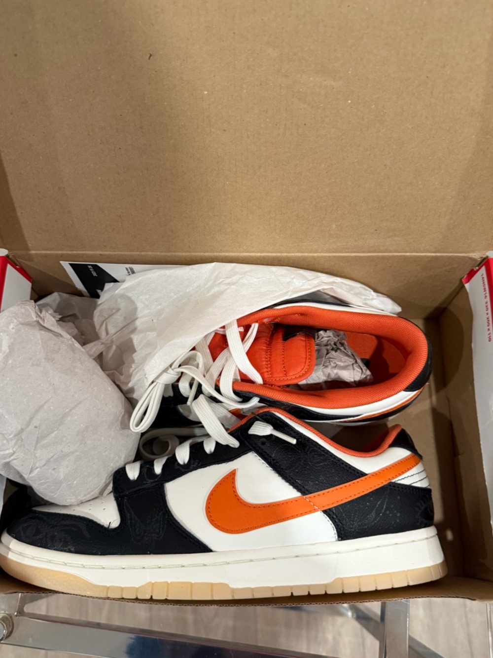 Nike Dunk Low - Black White Orange